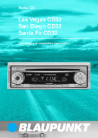 Blaupunkt Las-Vegas-CD-32 - Owners Manual 